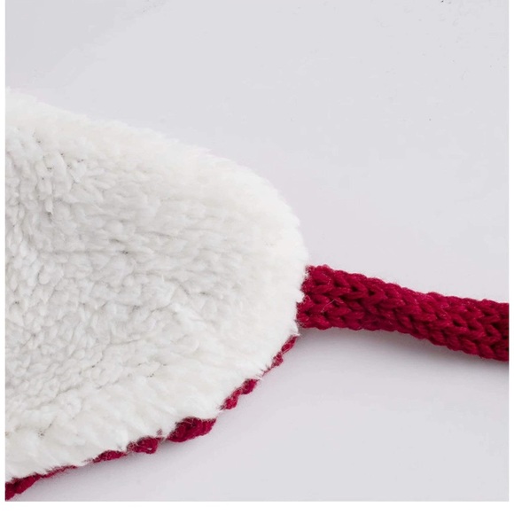 Toddler-Baby Knit Earflap Beanie Hat Fleece Lined - Picture 6 of 6